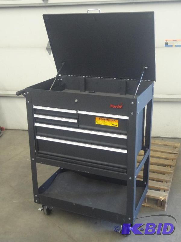 Torin Rolling Tool Chest On Steel Cart, Locks...