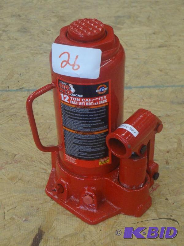 New Big Red 12-Ton Fast Lift Bottle Jack...