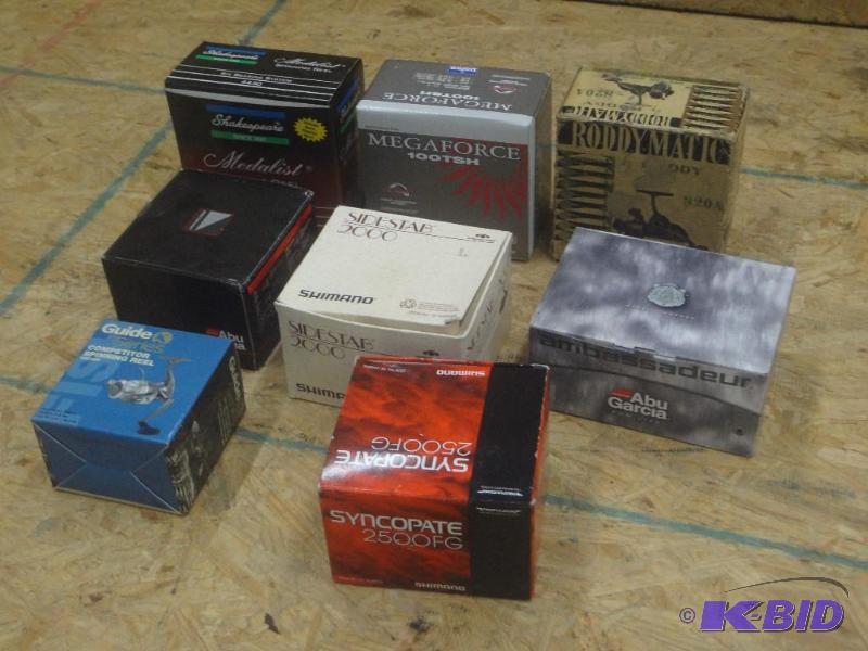 Lot Of (8) Fishing Reel Boxes...