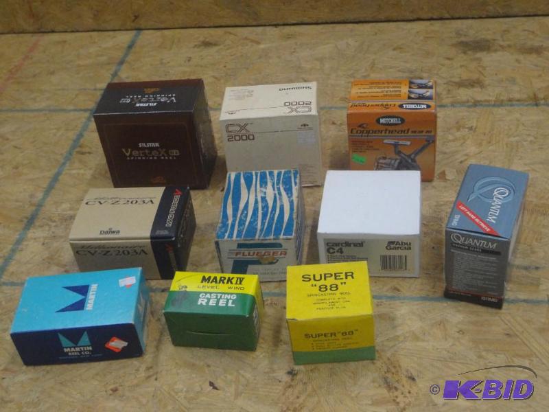 Lot Of (10) Fishing Reel Boxes...