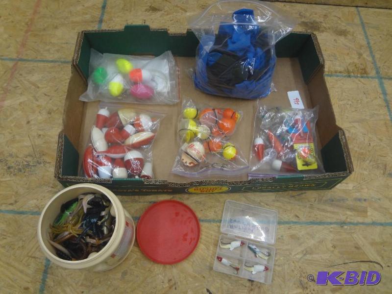 Large Lot Of Misc Bobbers, Plastic Bait, Lur...