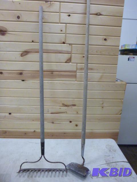 lot 118 image: Rake and Hoe...