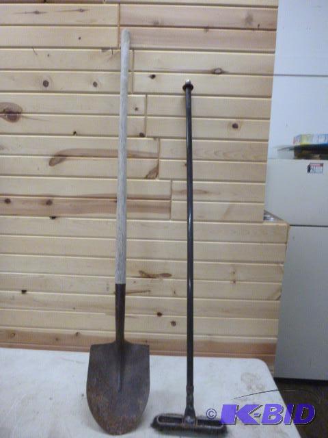lot 119 image: Spade Shovel and Small Broom...