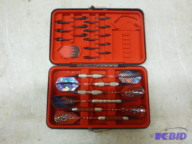 lot 172 image: Dart Set with Case...