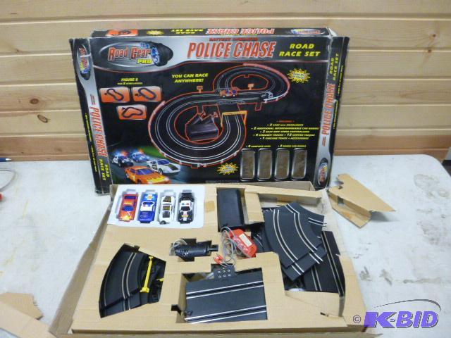 lot 178 image: Road Gear Pro Police Chase Road Race Set Batt...