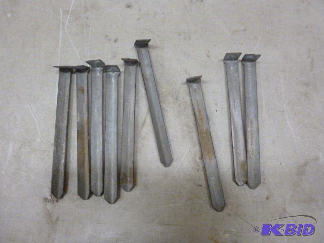 lot 179 image: 9 Metal Tent Stakes...
