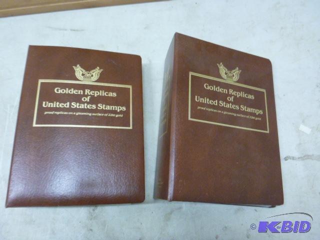 lot 183 image: Golden Replicas of United States Stamps 1 is ...
