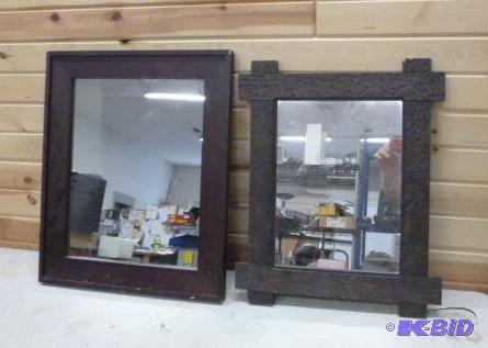 lot 188 image: 2 Wood Framed Mirrors 20" X 24" and...