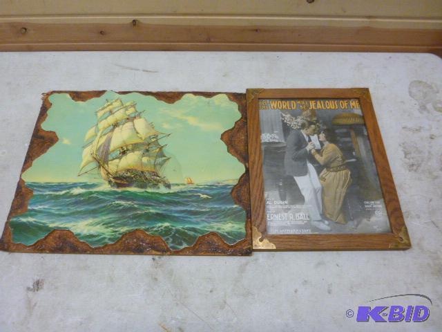 lot 189 image: 2 Wall Decor&nbspPictures  ...