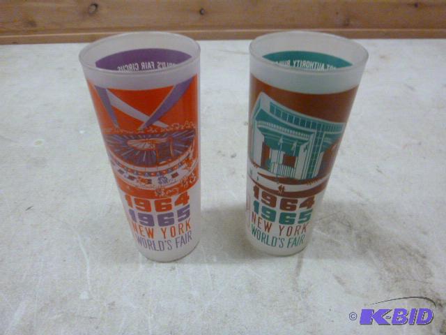 lot 267 image: 2 19641965 New York Worlds Fair Glasses...