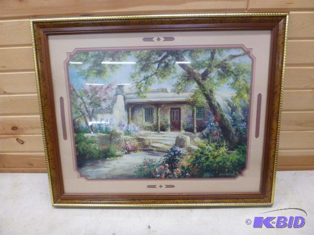 lot 270 image: Scenic Framed Picture 26" X 31"...