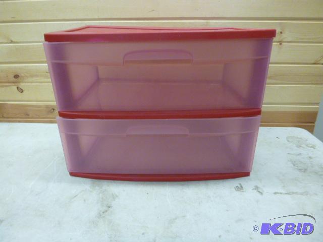lot 287 image: 2 Drawer Storage Unit 16" X 22" X 1...