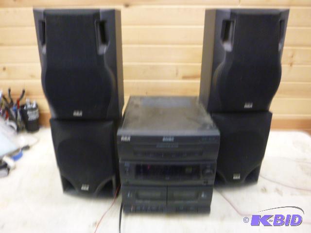 lot 291 image: RCA AMFMDual CassetteCD with&nbsp4 Speake...