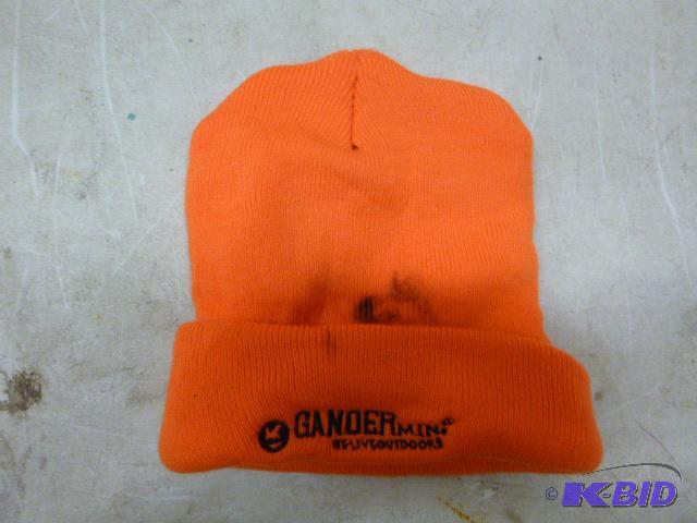 lot 34 image: Gander Mountain Blaze Orange Stocking Hat...