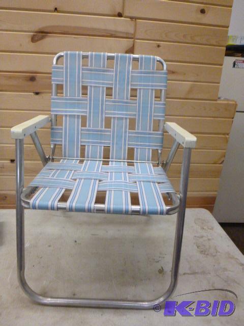 lot 45 image: Woven Folding Chair...