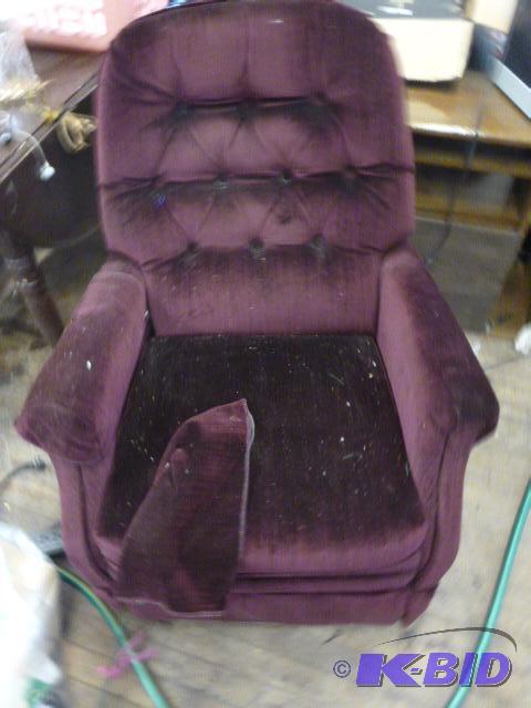 lot 60 image: Reclining Chair...