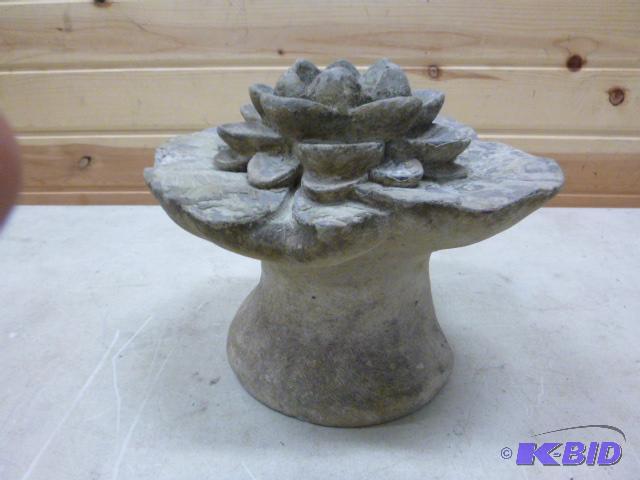 lot 7 image: Small Cement Fountain 10" High...
