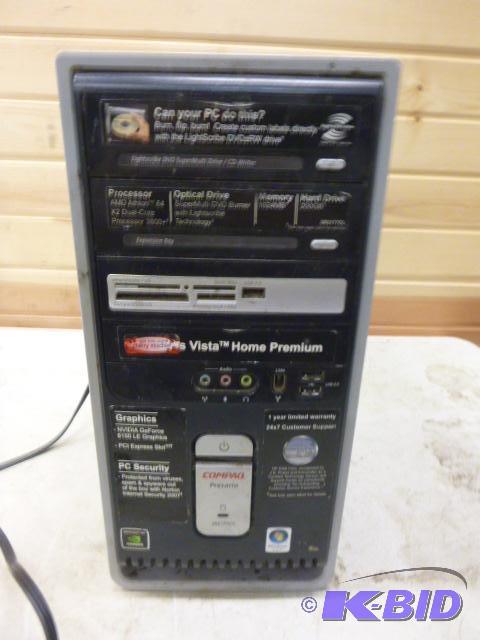 lot 79 image: Compaq Presario Computer Tower Vista Home Pre...