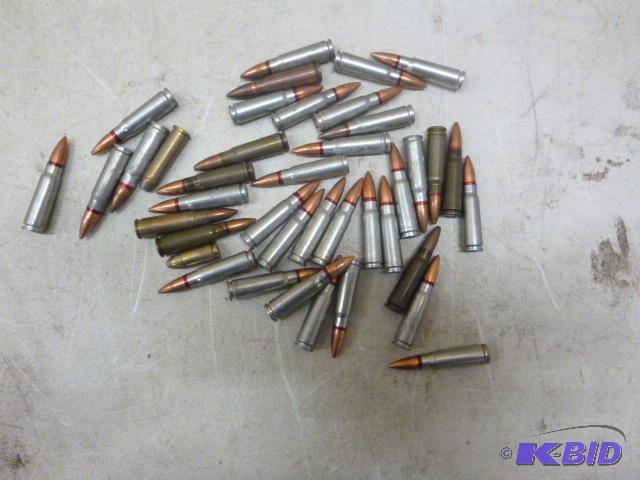 lot 89 image: Approximately 38 Rifle Shells 7.62X39...