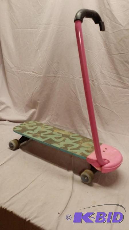 barbie scooter skateboard