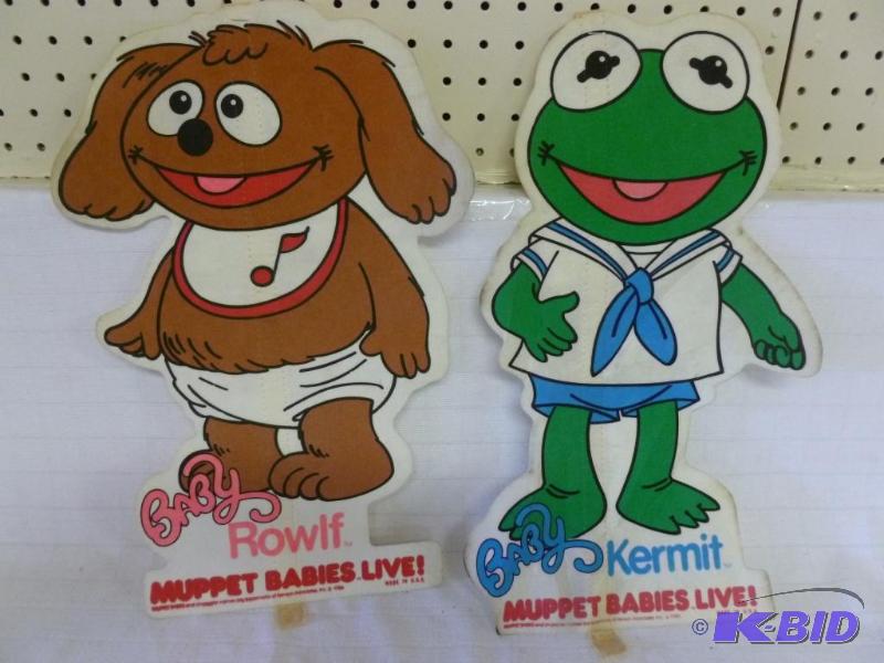 lot 111 image: Lot of two collectible 1986 Muppet&nbspBabie...