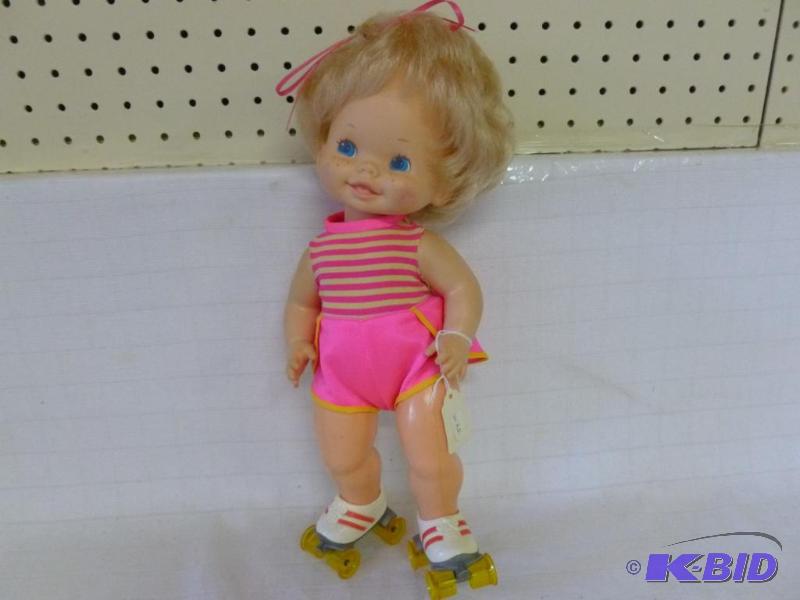 vintage roller skating doll