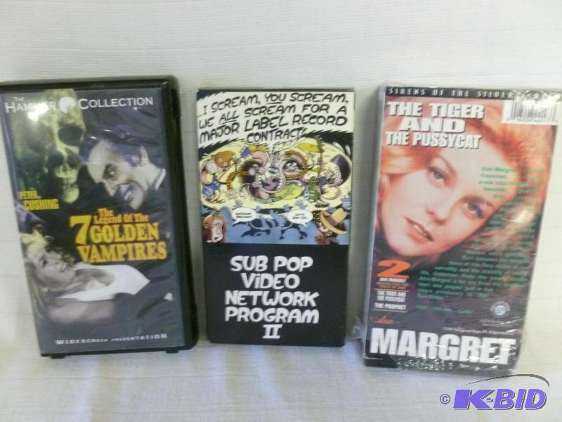 lot 150 image: Lot of four VCR movies that includes a Ann Ma...