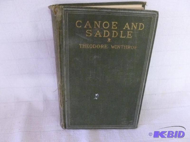 lot 164 image: Antique Book - Canoe And Saddle - 1862 First ...
