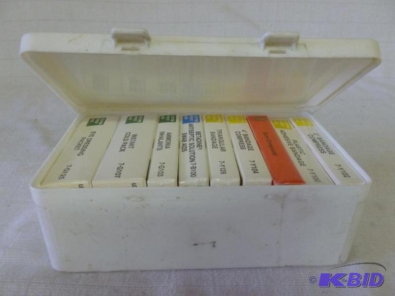 lot 167 image: Coyne First Aid Kit, all nine packs of items ...