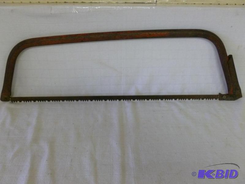 lot 170 image: Large bow type hand saw that measures 32.5&qu...