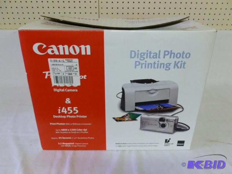 lot 25 image: Canon i455&nbspdesktop photo printer, brand ...