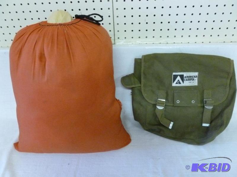 lot 38 image: Lot of two camping items that includes a slee...