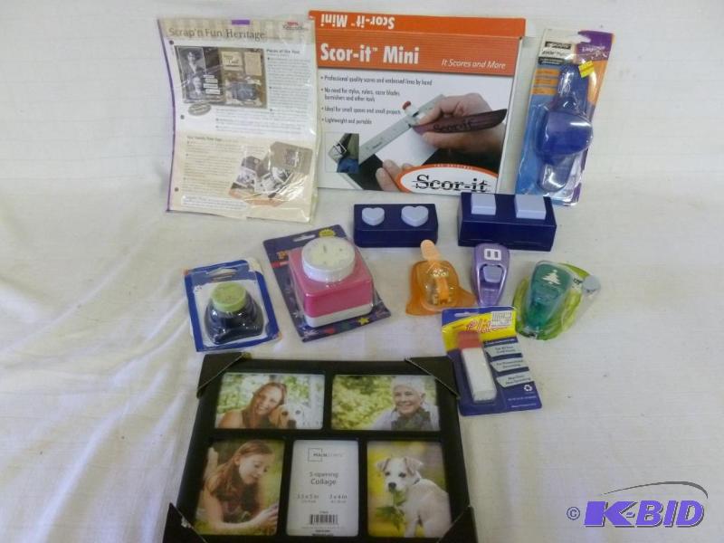 lot 76 image: Large lot of craft stamping items that includ...