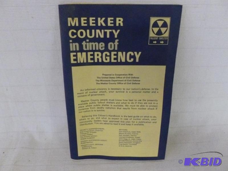 lot 77 image: Vintage 1968 Meeker County In Time Of Emergen...