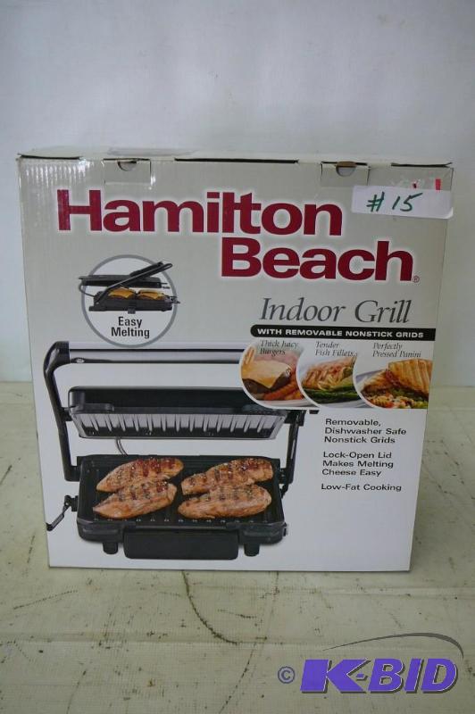 lot 15 image: Hamilton Beach Indoor Grill model 25451 new i...