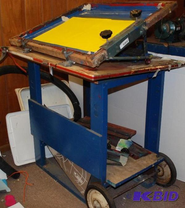 lot 13 image: SpeedAire Printing Press & Stand 48"...