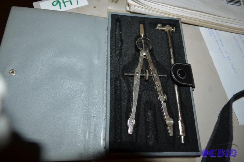lot 26 image: German made Drafting Tool case says Bruning G...