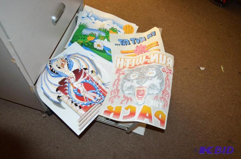 lot 48 image: Huge Lot of Prints that you press on shirts o...