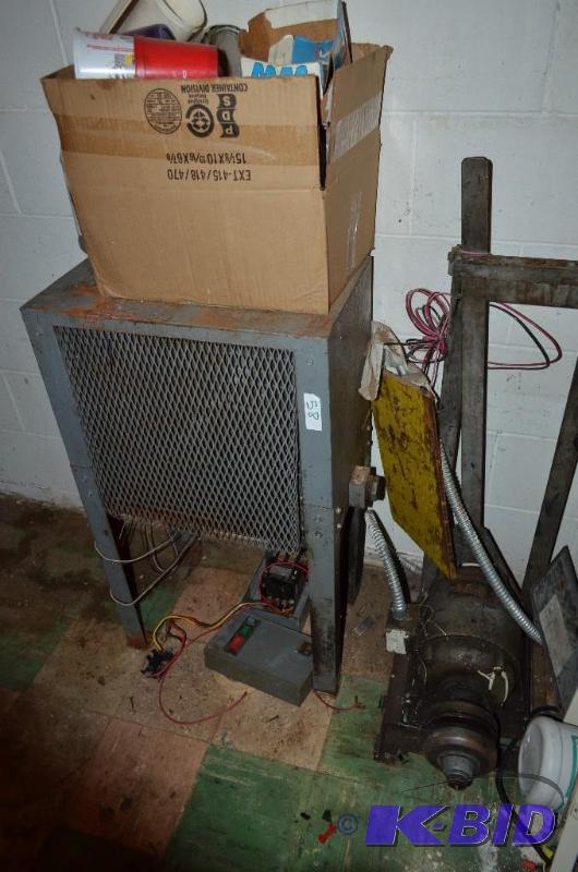 lot 58 image: Dayton Air Cooled Aftercooler and huge heavy ...