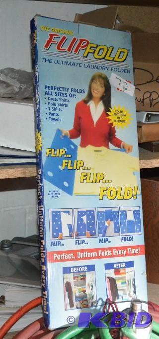 lot 72 image: Flip Fold-the ultimate laundry folder. Perfec...