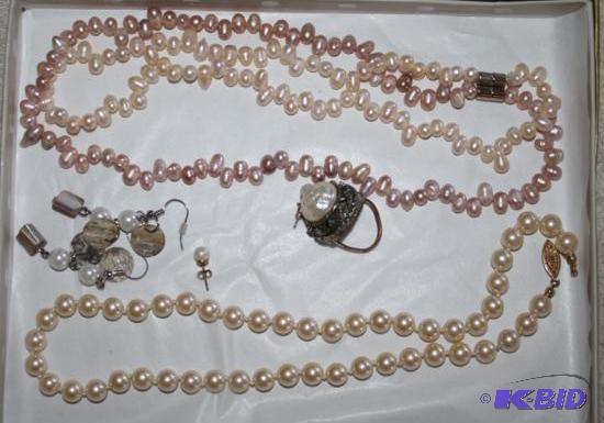 Jewelry   1 single strand of pearls - not su...