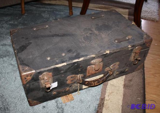Antique Travel Trunk 24x16x6&quot...