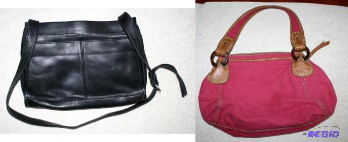 Fossil purses, pink and black...