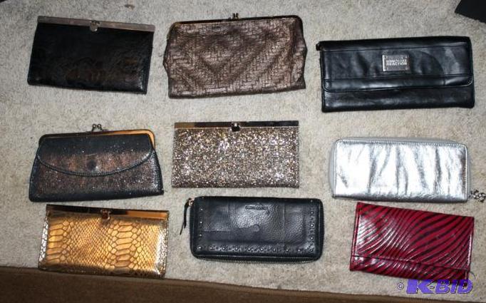 Collection of clutch bags- evening bags metal...