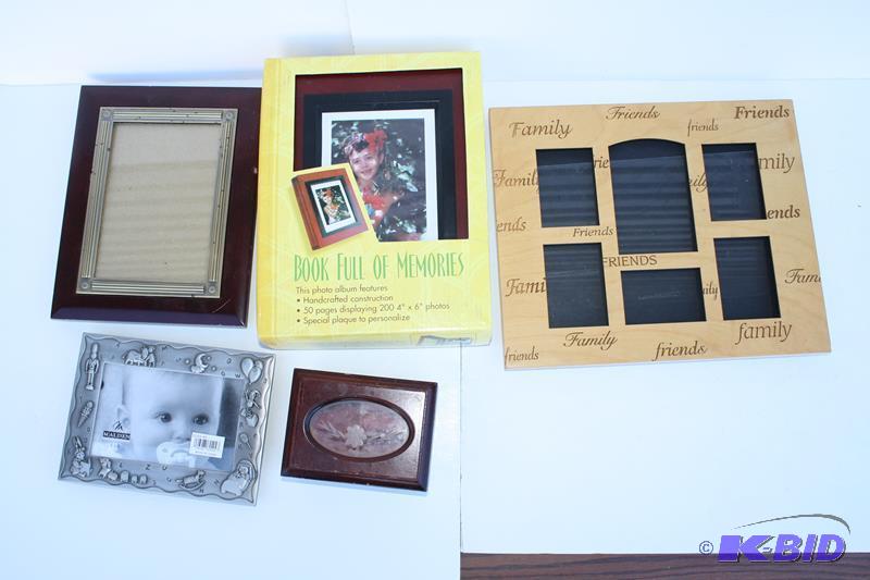 4 frames and book of memories...