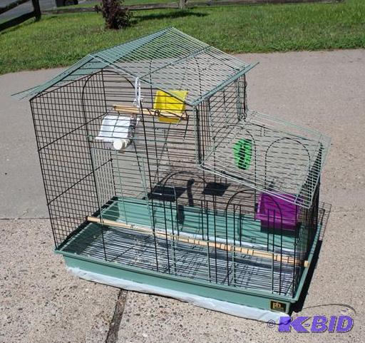 PH Prevue bird cage with bird feeders and toy...