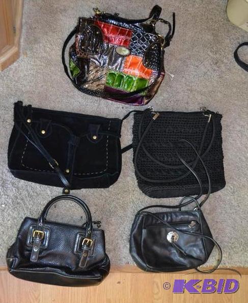 Purses-Patchwork, Crocheted black, Suede blac...