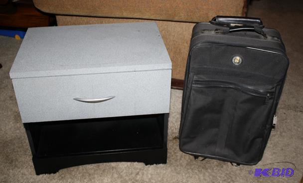 Painted wood night stand 23x21x16&quot and c...