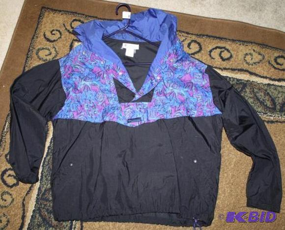 Columbia jacket, black, blue, lavender...