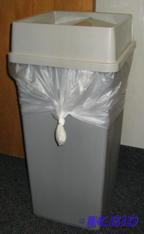 Tall Garbage Can with Lid